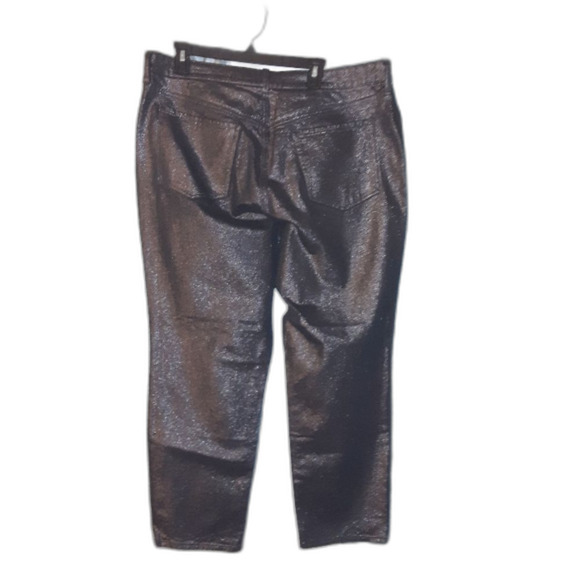 Old Navy Size 16 High-Waisted OG Black Shine Ankle Jeans NWT - Picture 4 of 4